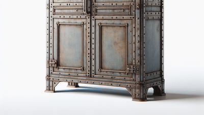 3 Doors Cabinet - Industrial Factory Original Color 1930