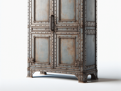 3 Doors Cabinet - Industrial Factory Original Color 1930