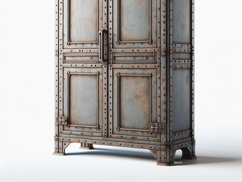 3 Doors Cabinet - Industrial Factory Original Color 1930