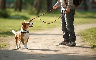 How to leash train a disobedient 1 1/2-year-old dog?
