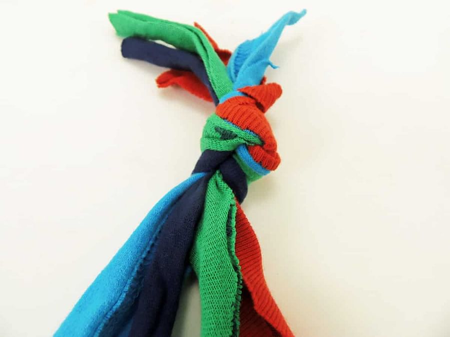DIY Braided T-Shirt Dog Toy