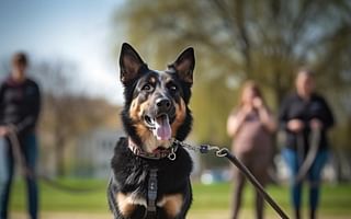 What are the best methods for leash training an older dog?