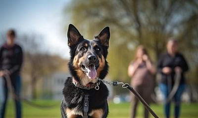 What are the best methods for leash training an older dog?