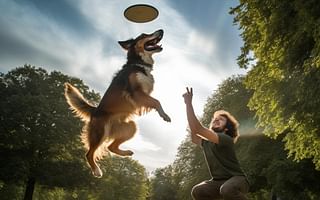 What are the techniques to train a dog to fetch a flying disc?