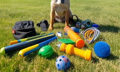What specific toys or tools can assist in teaching a dog to fetch?